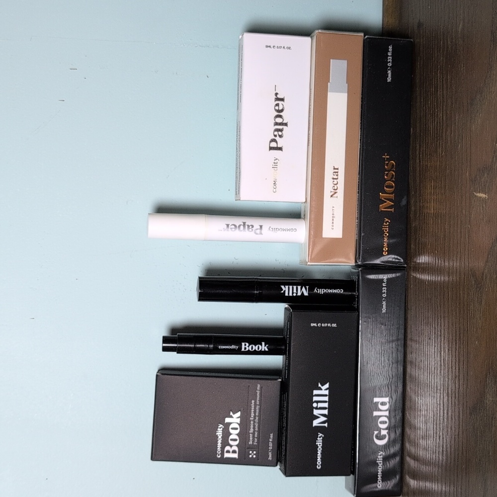Commodity Fragrance Set Milk Book Gold Paper Nectar Moss+ Discovery Sample - Picture 3 of 6